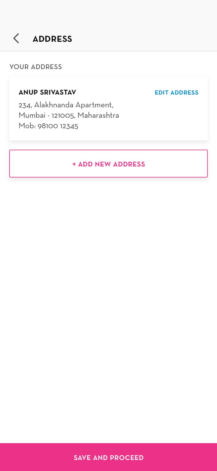 add address